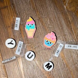 CROCS jibbitz set of 5 YUM Authentic!
